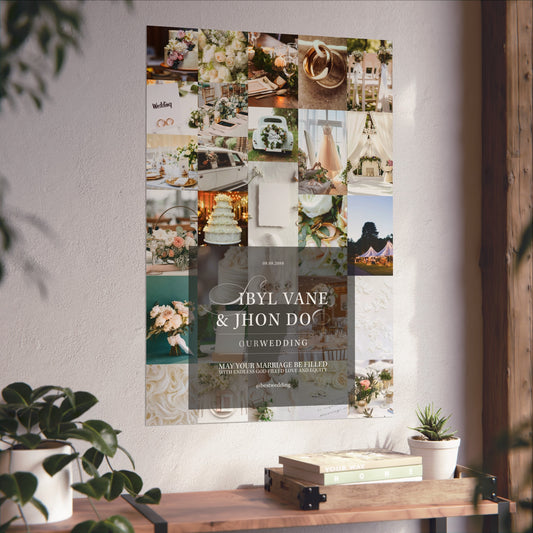 Elegant Wedding Mood Board Posters - Fine Art Home Decor, Wedding Inspiration Wall Art, Customizable Prints, Bridal Shower Gift, [...]