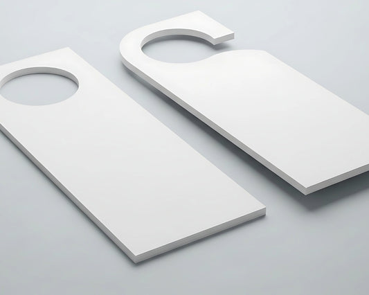 Custom Door Hangers — Premium 14pt Gloss Cardstock | Bulk Local Marketing Printing