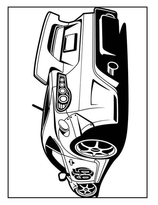 Vehicles: Coloring Book
